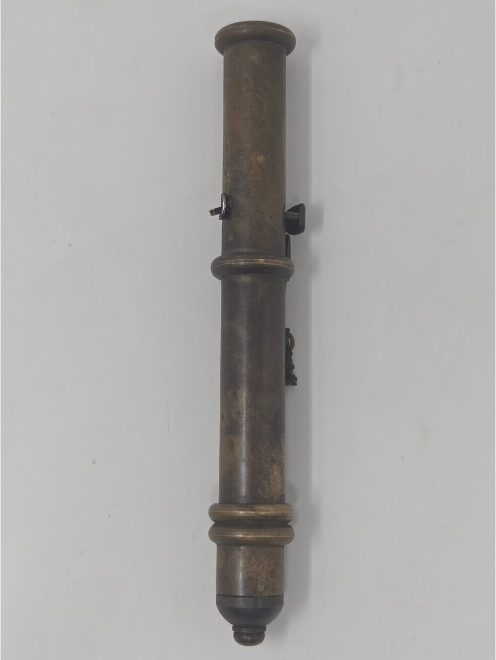 Chinese Brass Assassin Dart Launcher Tube Handheld Antique Style Tool